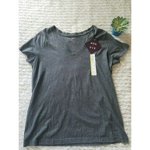 5 for $25 Grey V-neck t-shirt